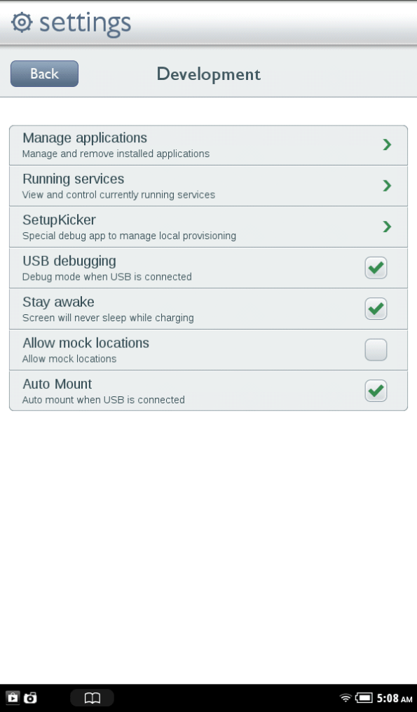 Enable USB debugging on Nook without Rooting | Network Programming in .NET